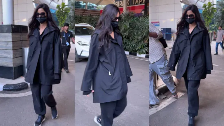 Katrina Kaif Airport Chic: Rs 3 Lakh Shoes Elevate All-Black Ensemble to New Heights of Luxury