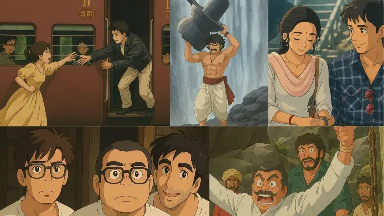 Ghibli Magic Meets Bollywood Glamour: AI Transforms Iconic Movie Scenes into Anime Masterpieces
