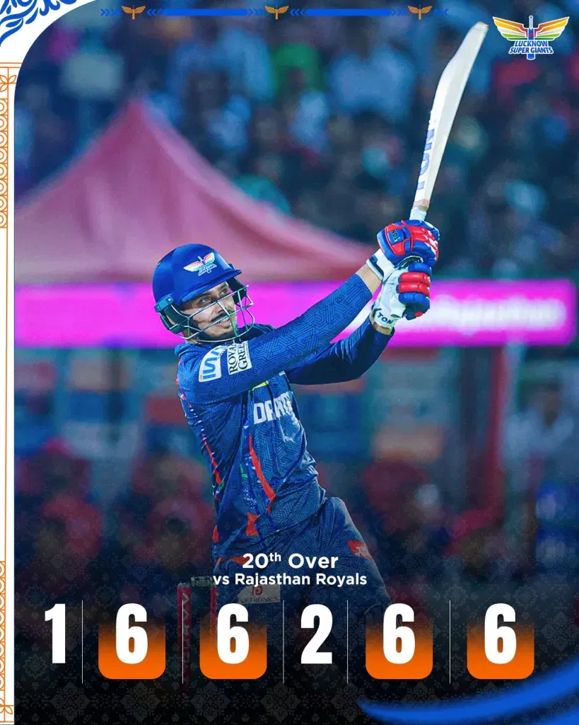 Abdul Samad in the 20th Over IPL 2025: Avesh Khan's Death Over Brilliance and Samad's Explosive Finish Seal LSG's Narrow Win Over Rajasthan Royals