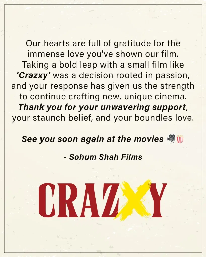 Crazxy Crazxy OTT Release Date Out: Cast, Plot, and Streaming Details of Sohum Shah’s Thriller