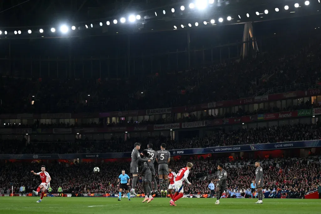 Declan Rice 2 UEFA Champions League 2024-25: Rice Rockets Arsenal to Glory As Gunners Sink Real Madrid in Commanding 3-0 Champions League Win