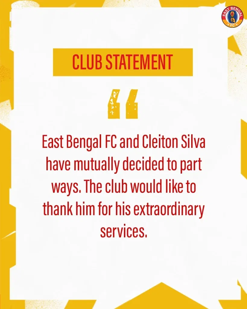 East Bengal Parts With Cleiton Silva East Bengal Part Ways with Cleiton Silva After Fallout with Coach Oscar Bruzon Ahead of Super Cup