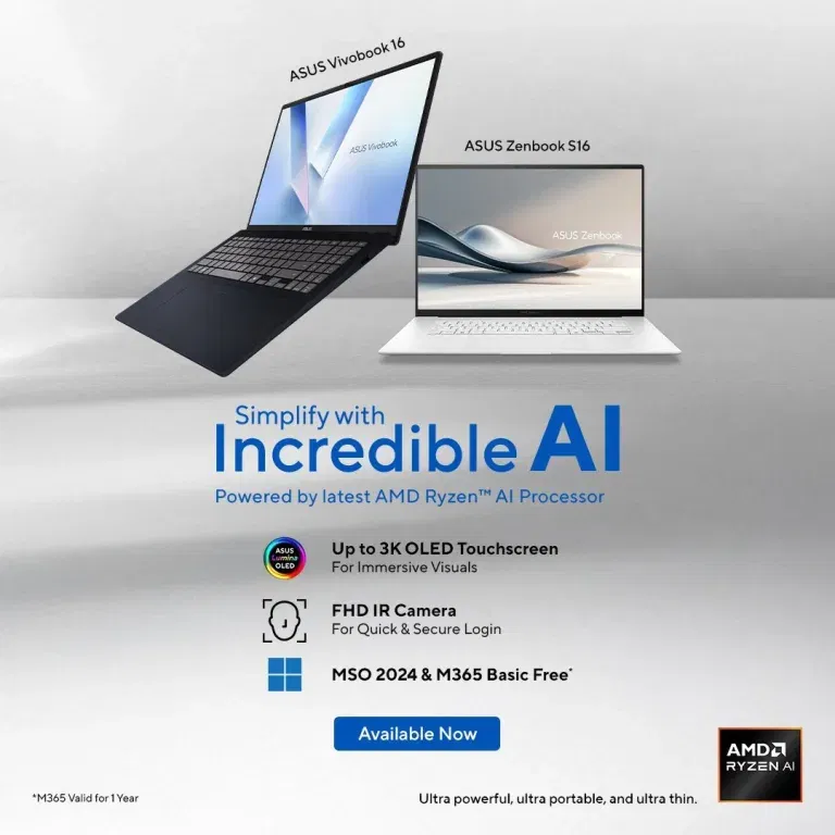 ASUS Launches AI-Powered Zenbook S16 and Vivobook 16 in India