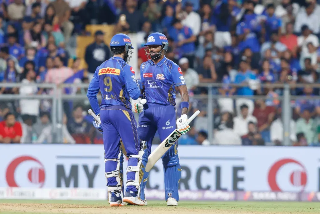 Hardik Pandya and Tilak Verma IPL 2025: RCB Break 10-Year Wankhede Jinx as Kohli, Patidar and Krunal Steal the Show