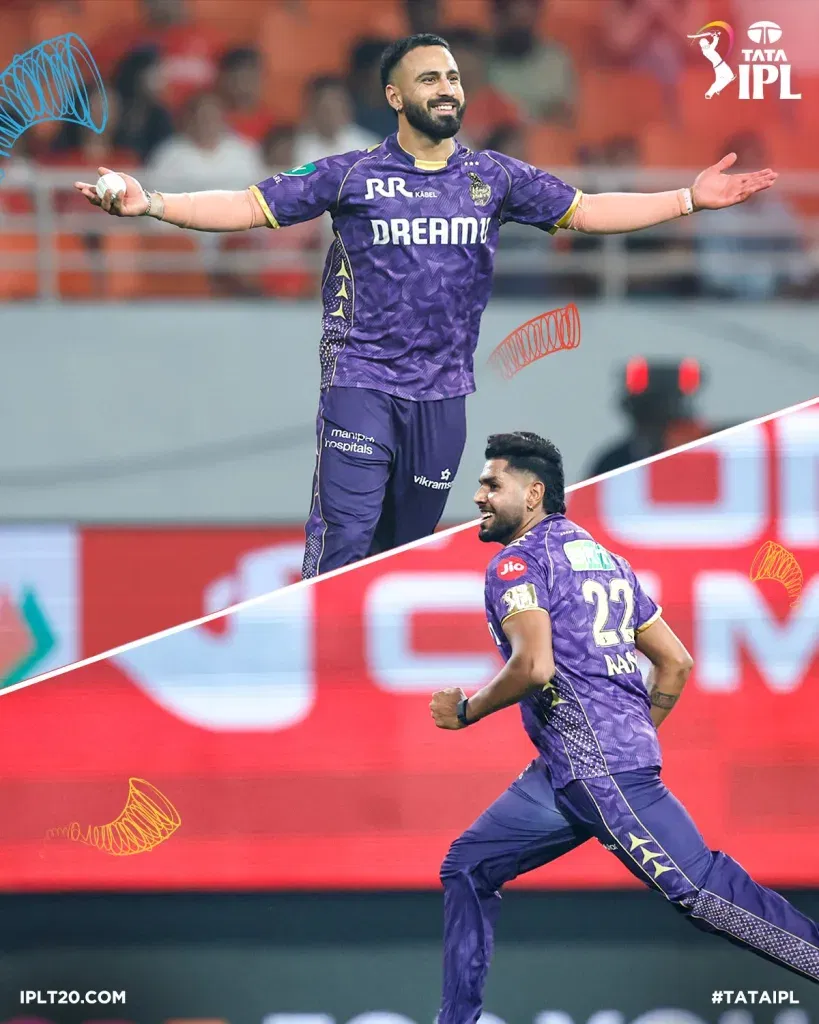 Harshit Rana and Ramandeep Singh IPL 2025: Chahal Leads Punjab Kings to Defend 111 and Stun KKR in Thrilling IPL Victory
