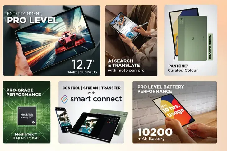 Moto Pad 60 Pro 3 5 Motorola Launches Moto Pad 60 Pro Starting at ₹26,999 in India