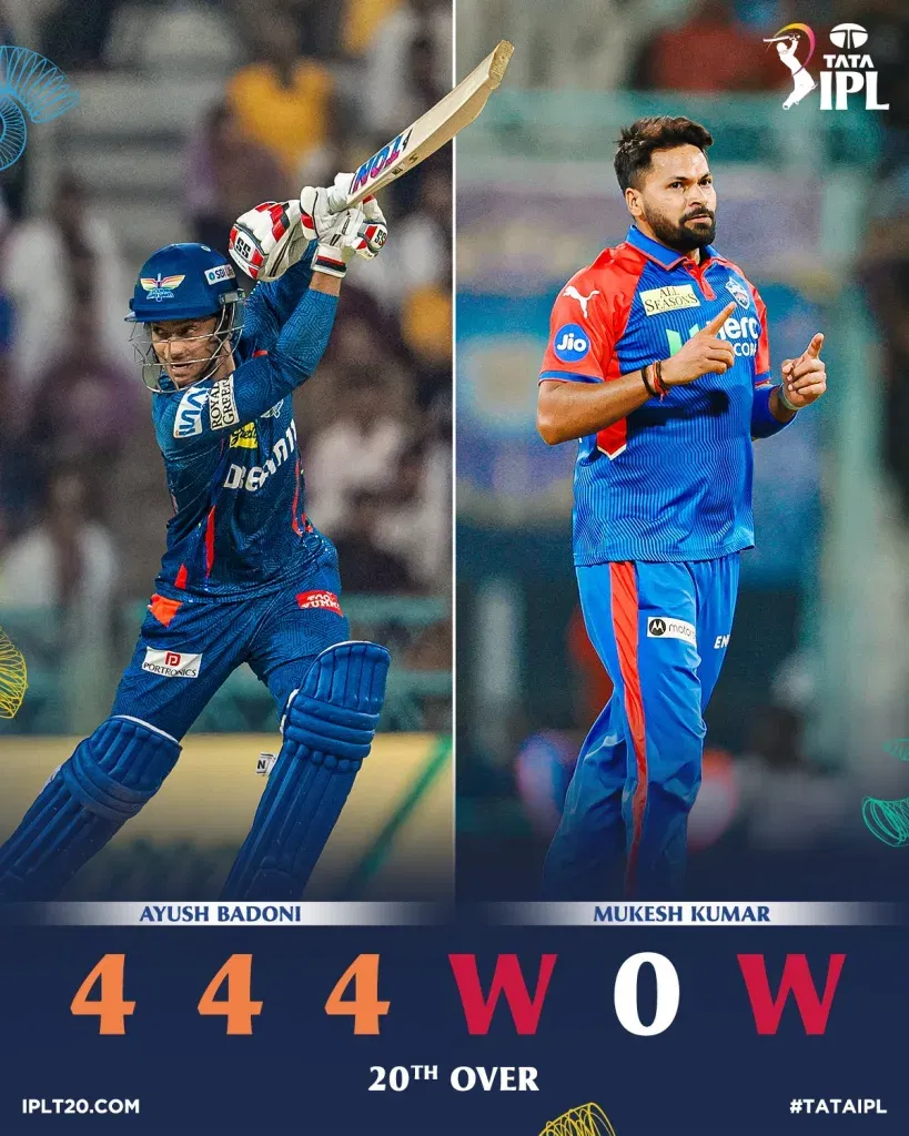 Mukesh Kumar 1 IPL 2025: Clinical Delhi Capitals Trounce LSG as Rahul and Axar Shine in Comfortable Win