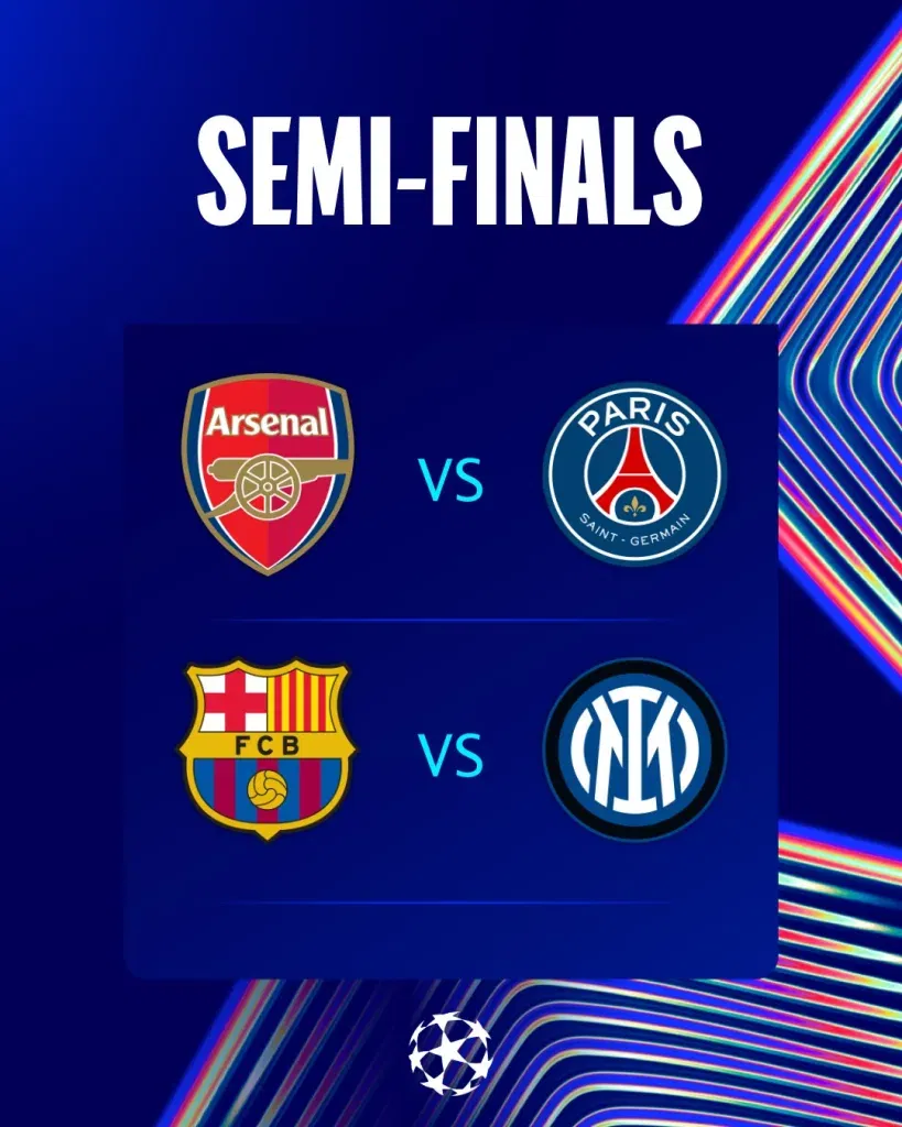 UCL Sem finals 1 Champions League 2024-25: Arsenal Dispatch Holders Real Madrid to Reach Champions League Semis After 16 Years