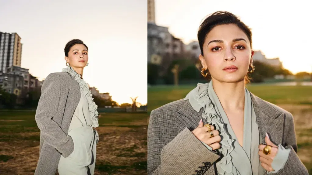 alais 2 Alia Bhatt Power Dressing: Mixing Pastel Elegance with Tweed for the Ultimate Boss Look