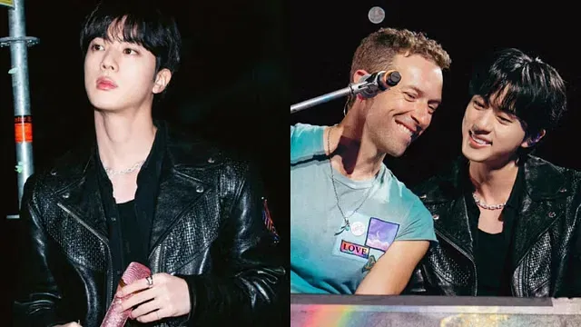 image 1046 BTS Jin and Coldplay: A Magical Moment at Music of the Spheres Seoul Concert