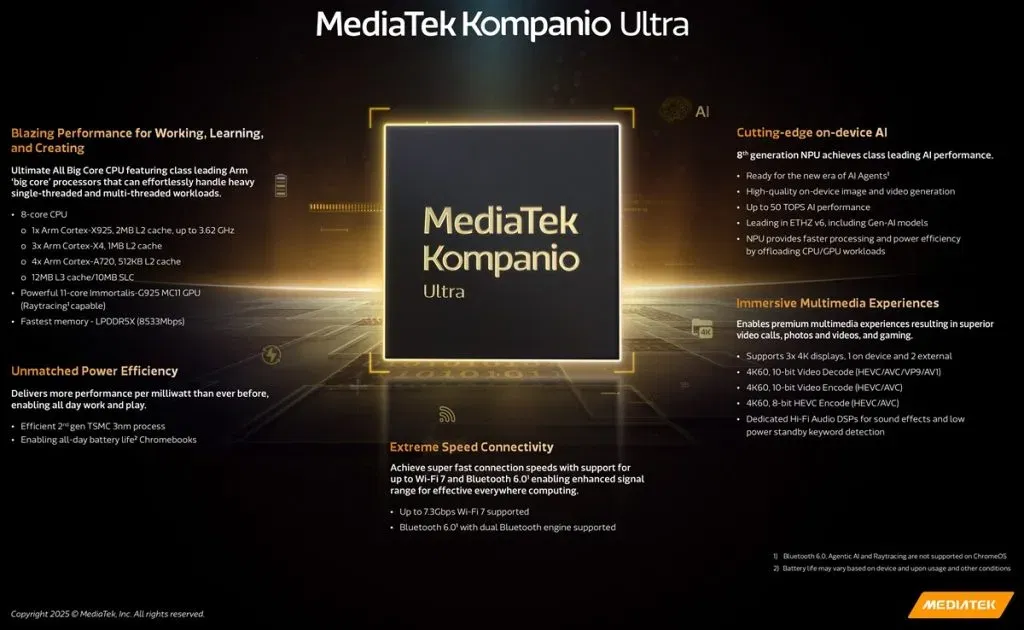 MediaTek Kompanio Ultra 910: The Chromebook Chip That Changes Everything