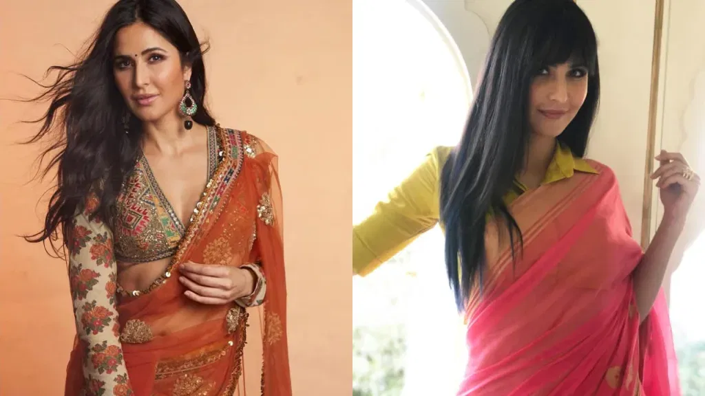 image 581 Katrina Kaif 7 Showstopping Saree Blouse Designs: Steal Her Wedding-Ready Looks!