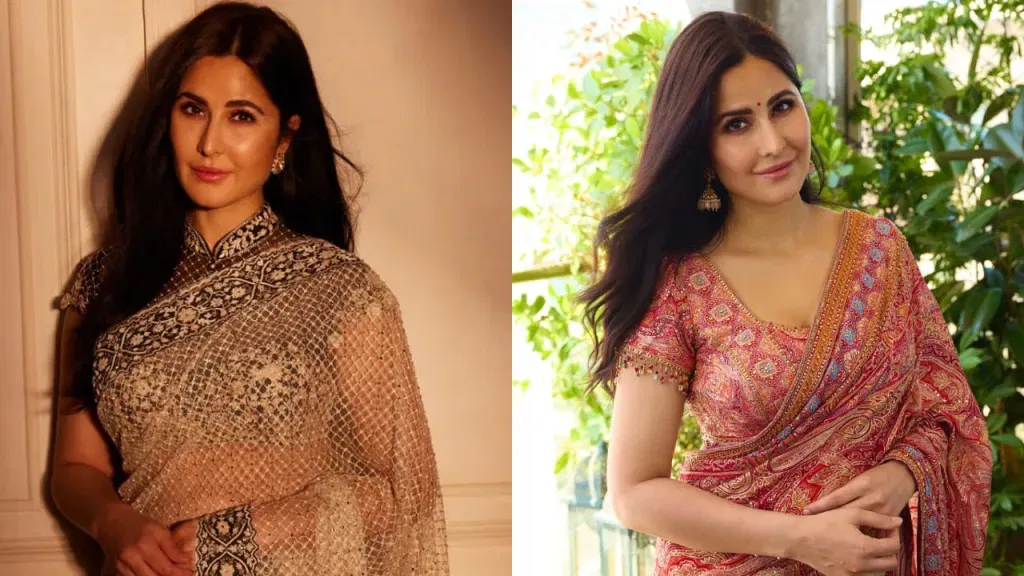 image 582 Katrina Kaif 7 Showstopping Saree Blouse Designs: Steal Her Wedding-Ready Looks!