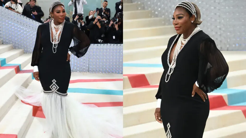 image 592 Glamorous Bumps: Celebrities Redefining Red Carpet Maternity Style at the Met Gala