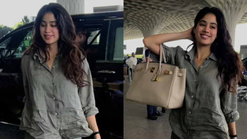 image 682 Janhvi Kapoor Rs 15,89,528 Hermes Bag: Airport Fashion edefined!