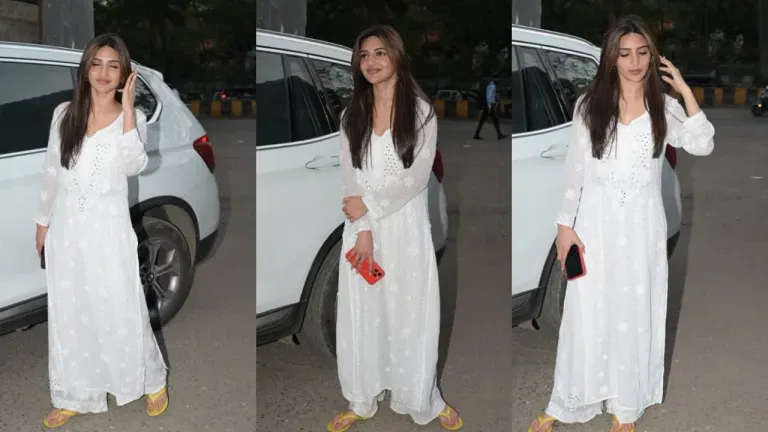 Sreeleela White Chikankari Kurta: Redefining Summer Elegance in Everyday Fashion