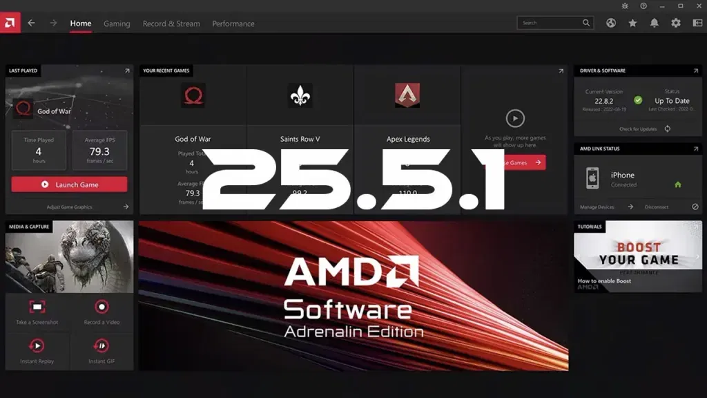 AMD Software: Adrenalin Edition 25.5.1
