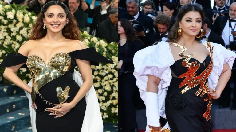 Pregnant Kiara Advani Met Gala 2025 Debut: Gold Breastplate Motherhood in Gaurav Gupta Creation