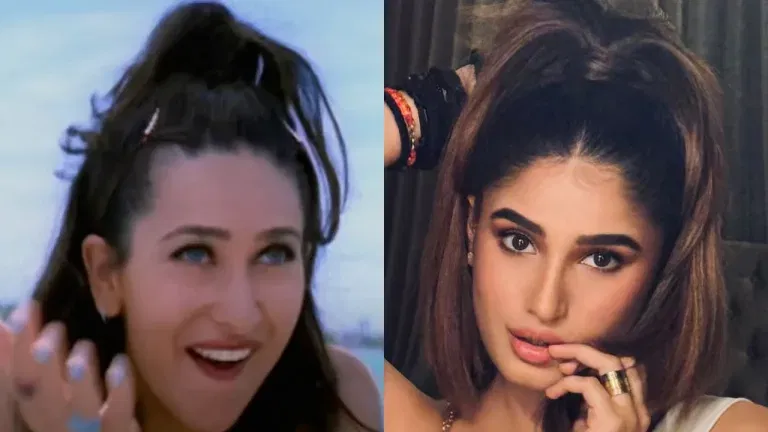 Nostalgia Alert: Rasha Thadani Brings Back Karisma Kapoor’s Legendary High Ponytail