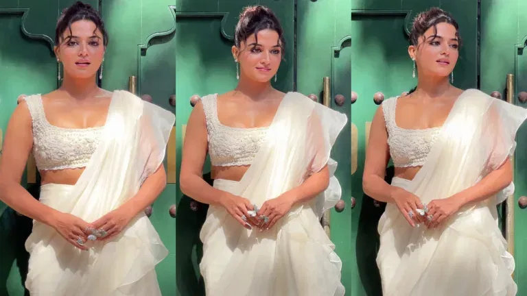 Wamiqa Gabbi Ethereal White Saree: When Goddess Meets Glamour