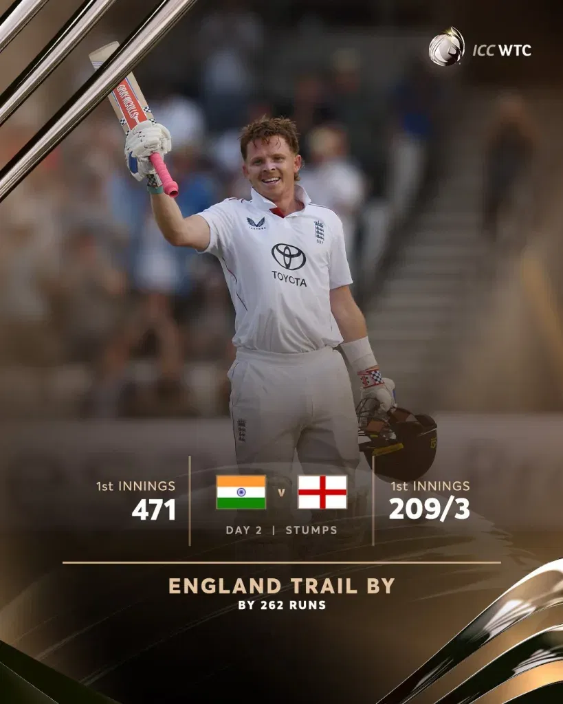 England vs india day 2