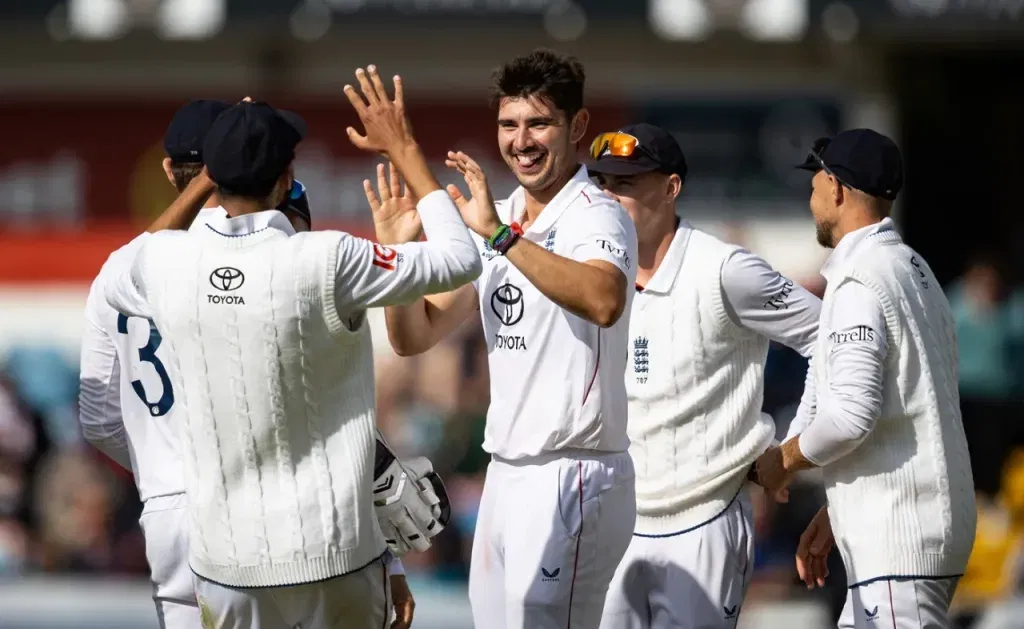 Josh tongue took three wickets in one over•jun 23, 2025•getty images