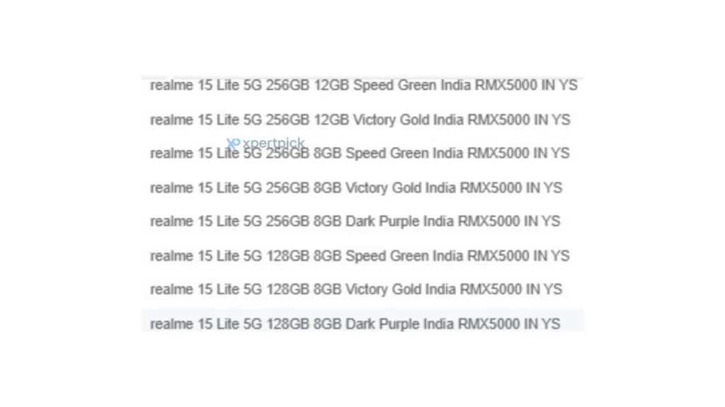 Realme 15 lite 2