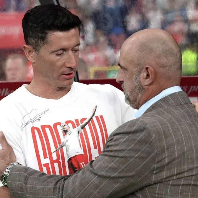 Robert lewandowski and michał probierz