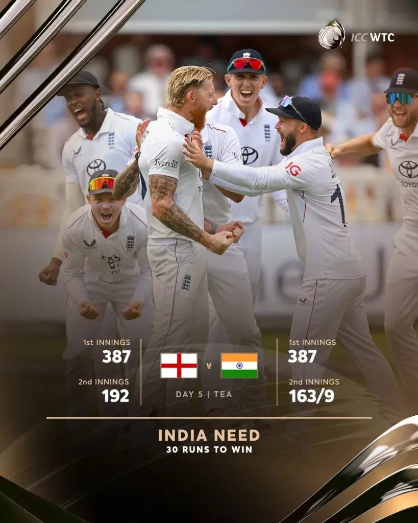England vs india 3rd test day 5