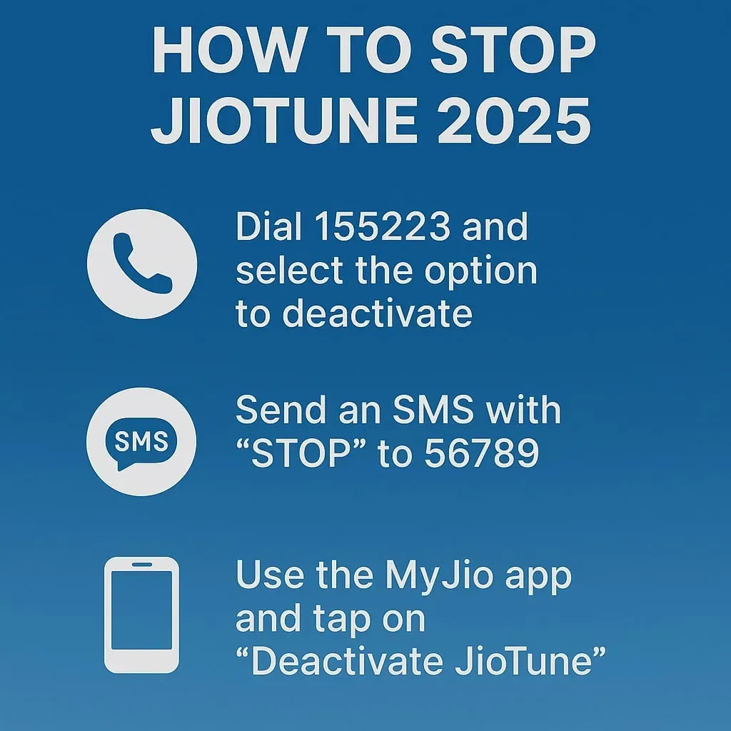 How to Stop Jio Tune 2025: Complete Guide to Deactivate Your Caller Tune
