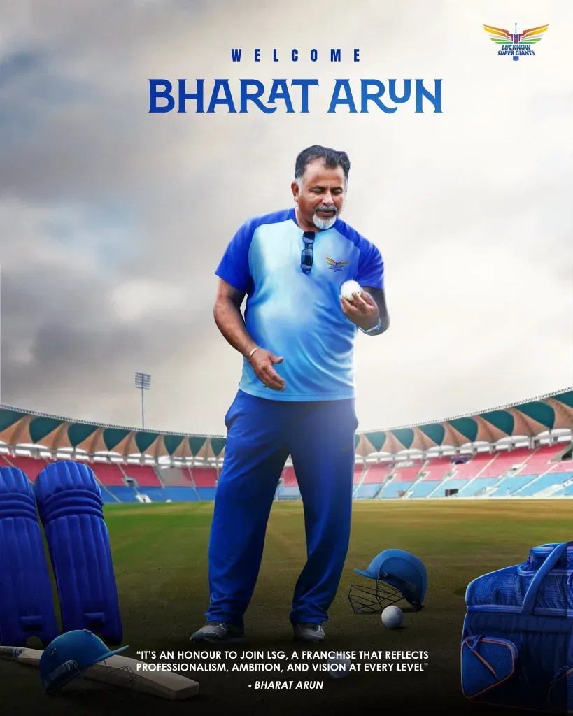Lsg name bharat arun as their new bowling coach
