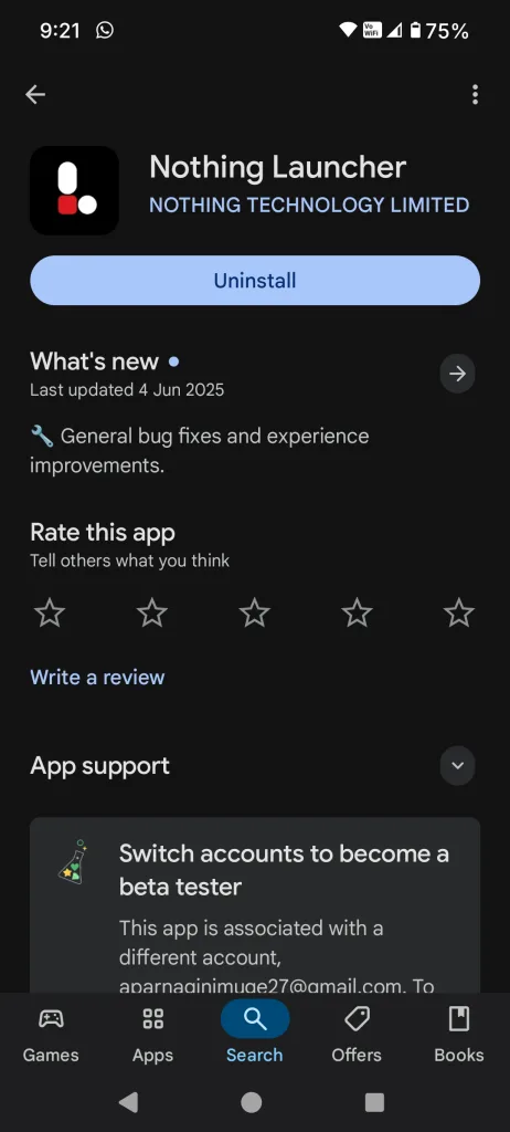 Nothing launcher 3 3