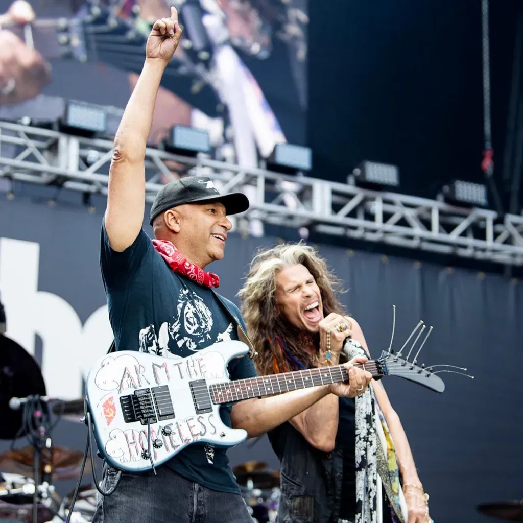 Rage against the machine's tom morello and aerosmith's steven tyler