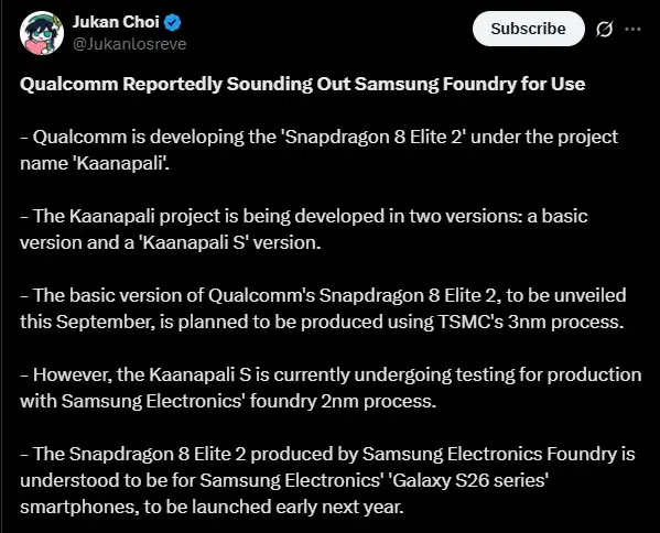 Snapdragon 8 elite gen 2 3