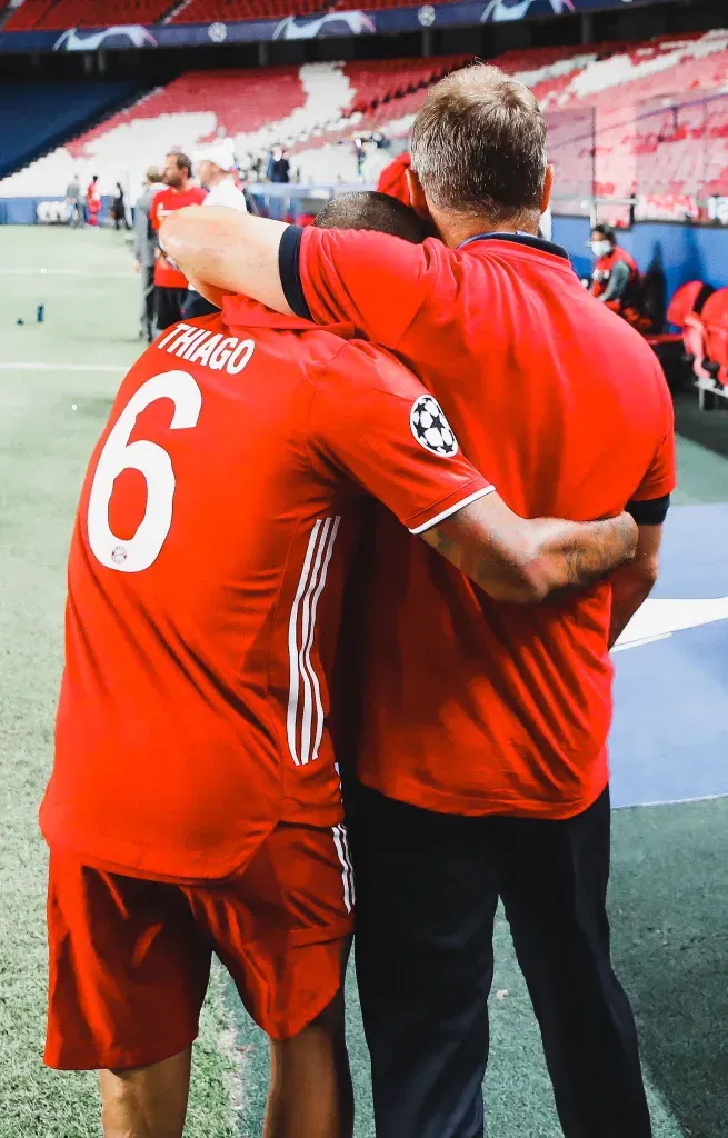 Thiago alcantara and hansi flick
