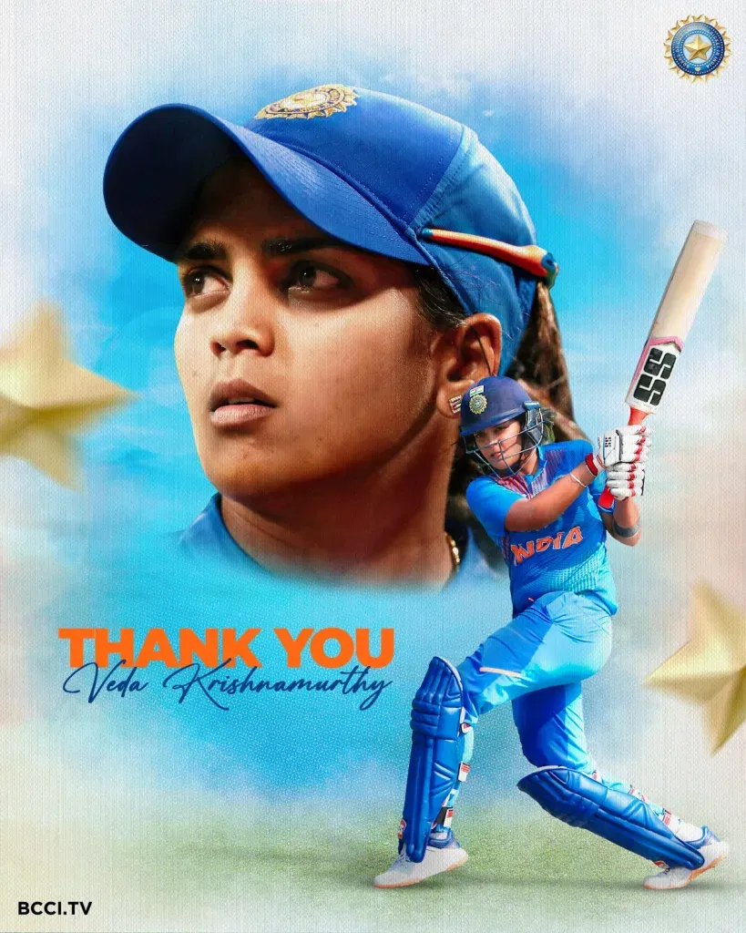 Veda krishnamurthy bids farewell to professional cricket