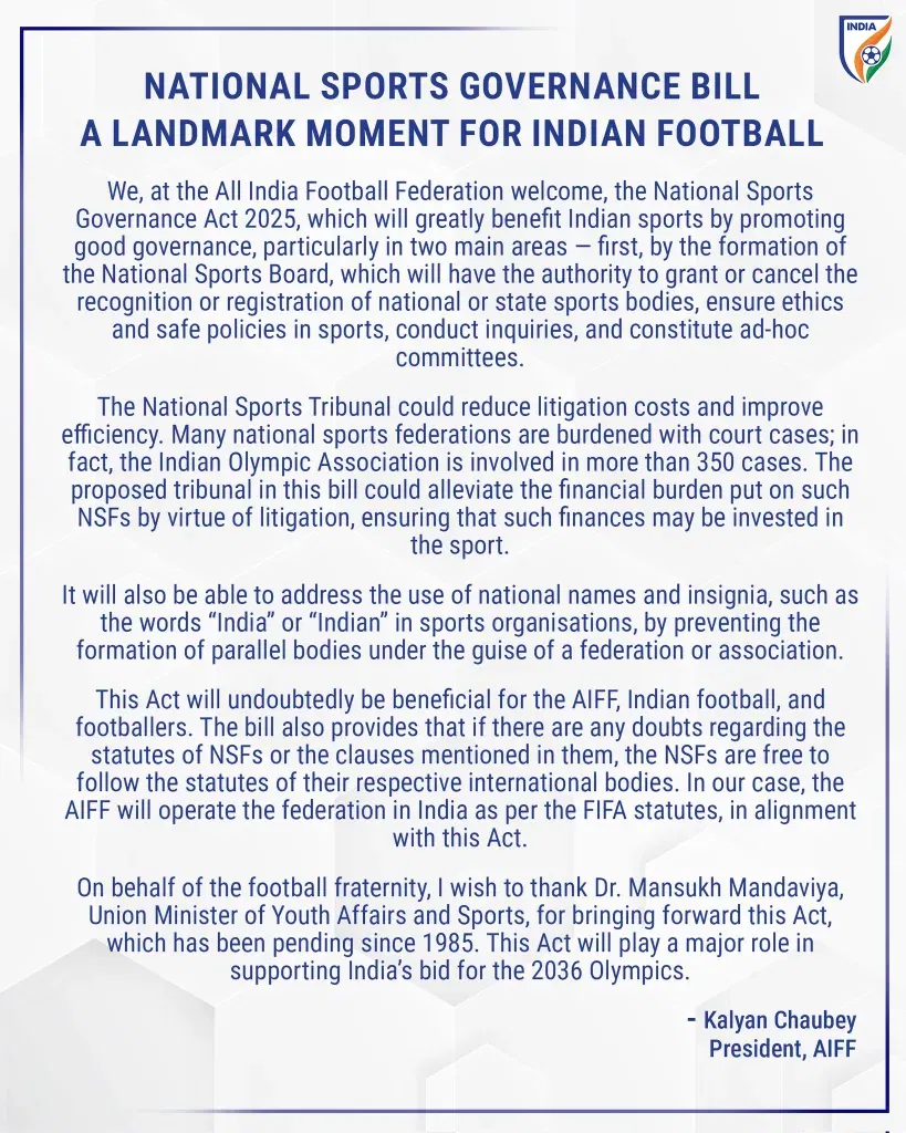 Aiff president's statement