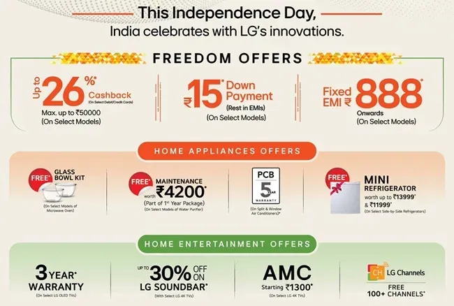 Lg independence day sale 2025 2