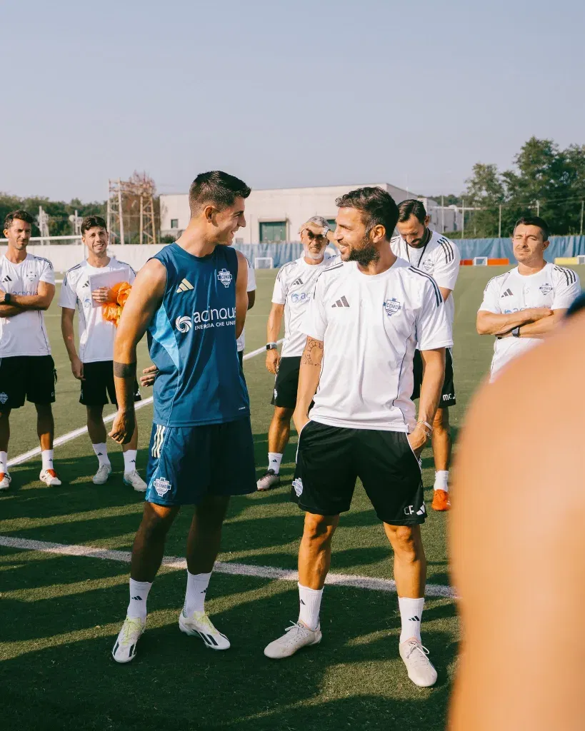 Morata and cesc fabregas