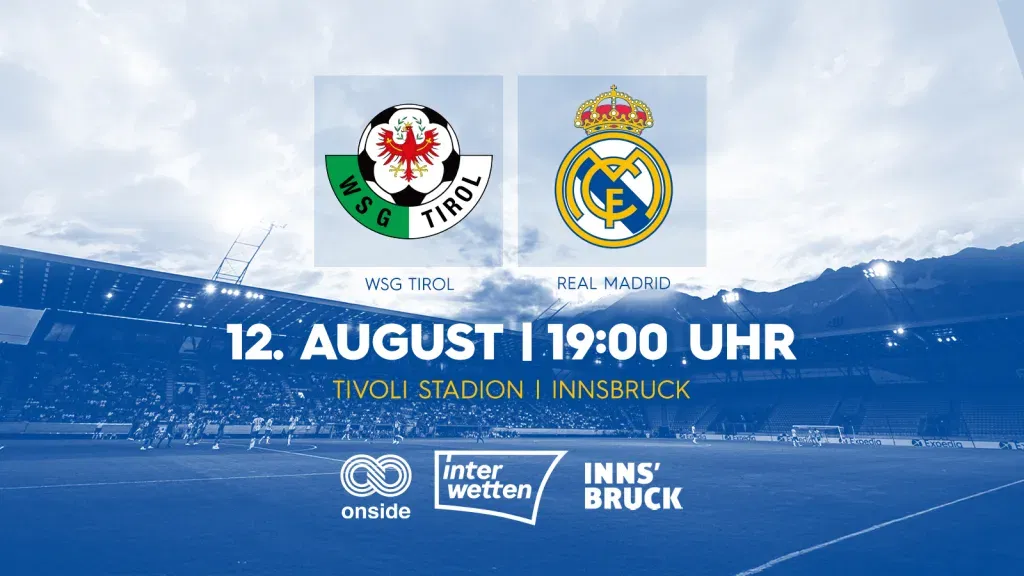 Real madrid's friendly vs wsg tirol