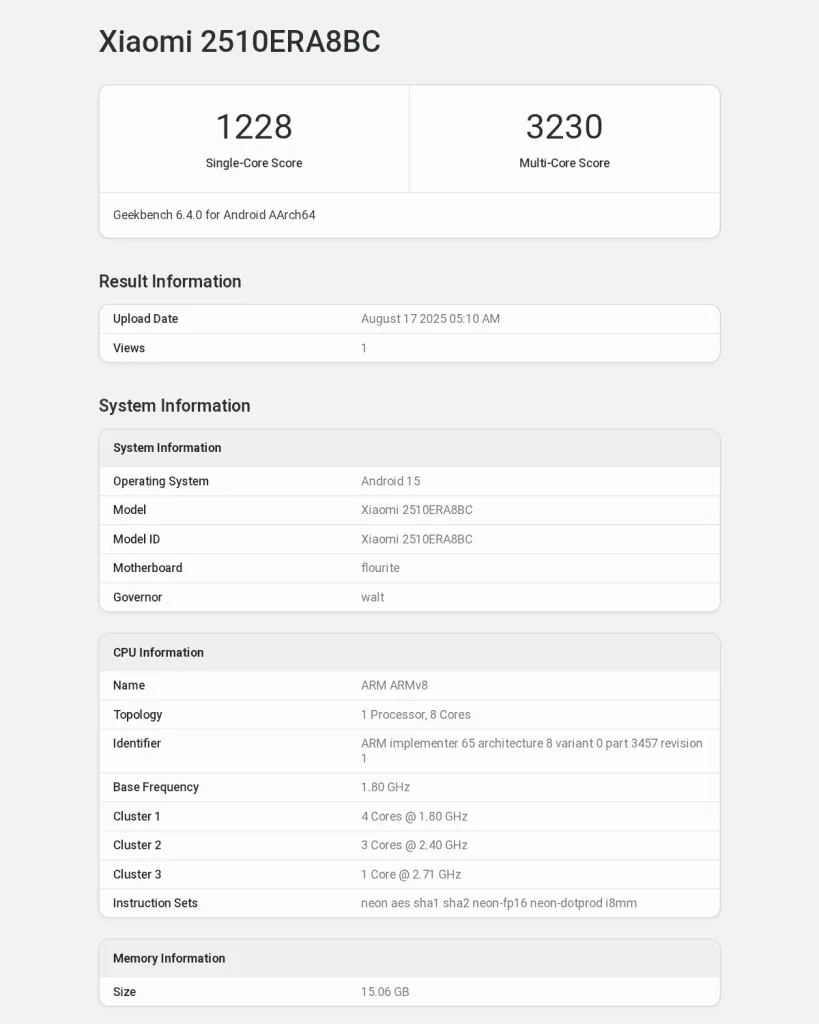 Redmi note 15 pro series 3