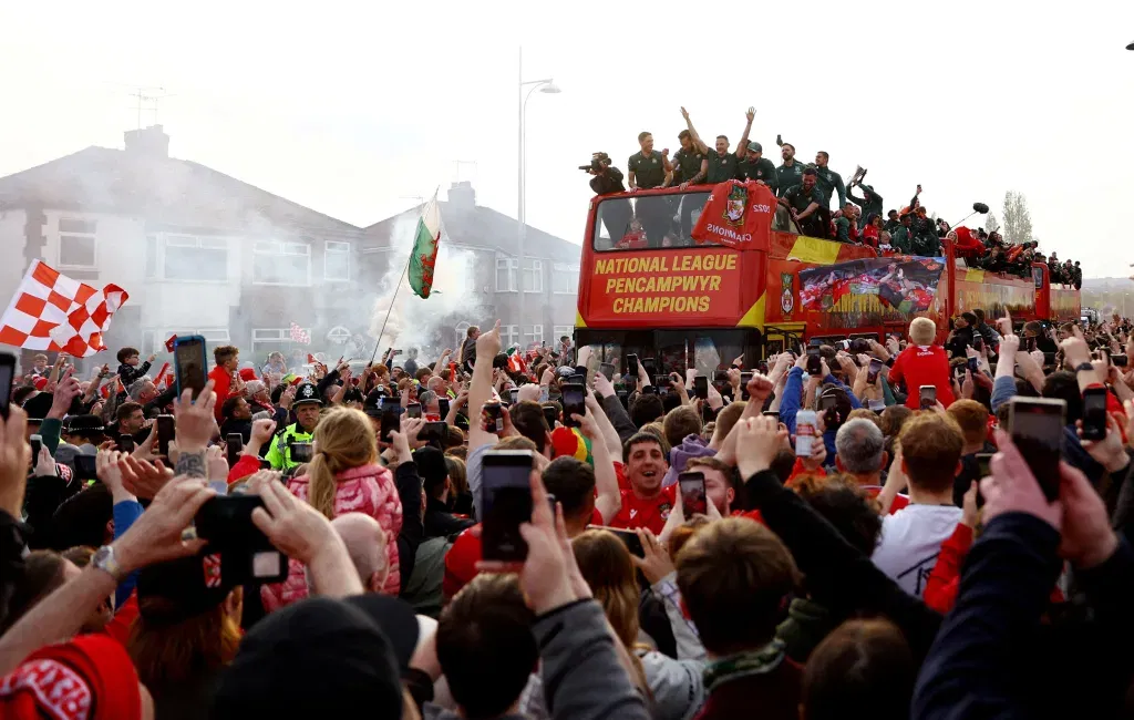 File photo: national league wrexham victory parade