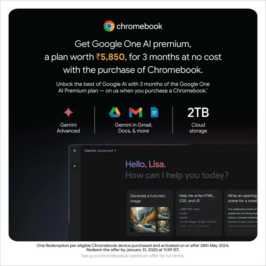 Best Chromebook Deal of the Great Indian Festival 2025 – Acer Chromebook 315 at Just ₹20,360!