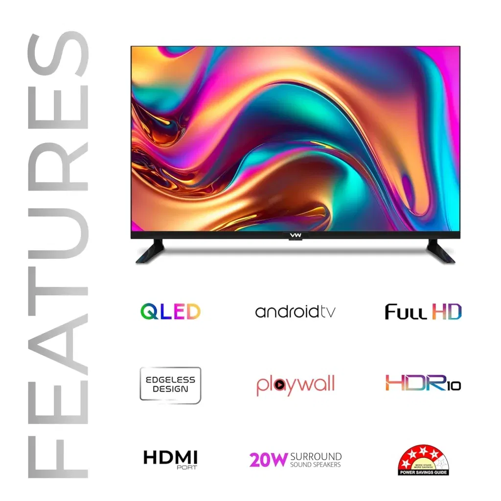 VW 43-inch 4K QLED Android TV