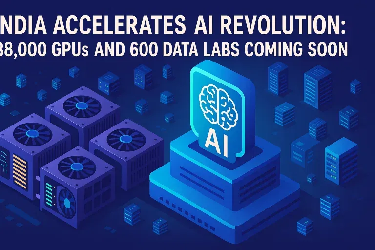 India Accelerates AI Revolution: 38,000 GPUs and 600 Data Labs Coming Soon