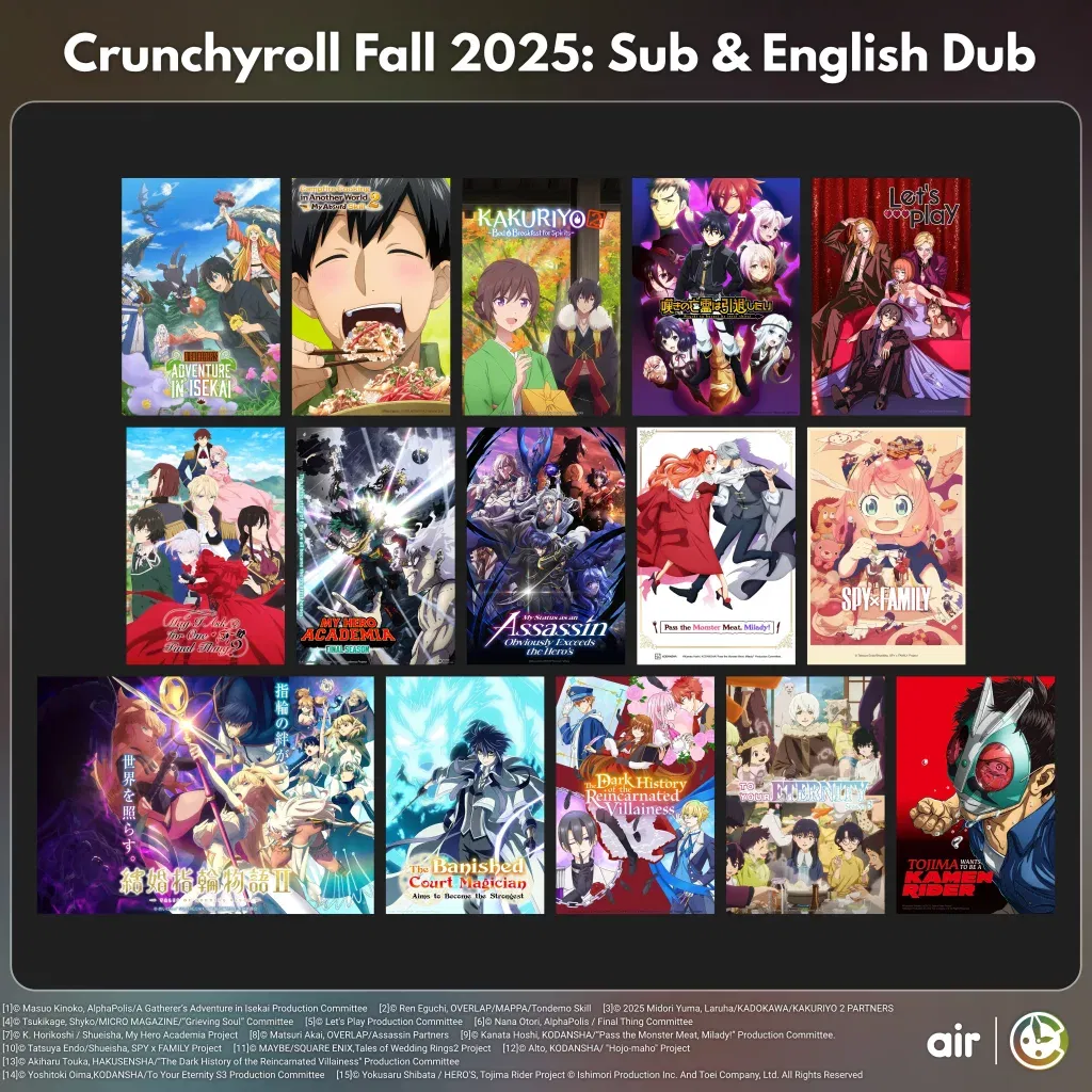 Crunchyroll fall 2025 3