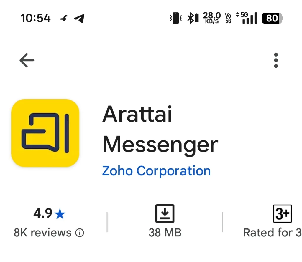 Zoho's Arattai Messenger
