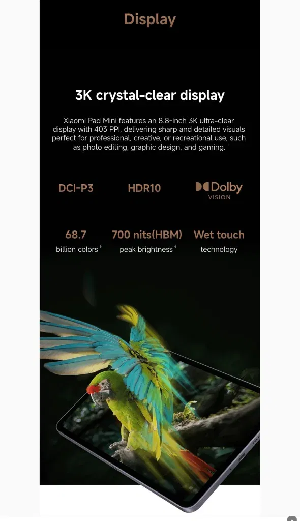 Xiaomi Pad Mini Goes Global: 8.8″ 3K Display Meets Dimensity 9400+ Power