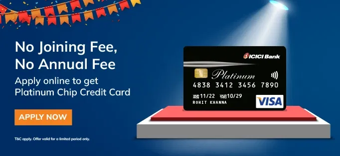 Icici bank platinum chip credit card