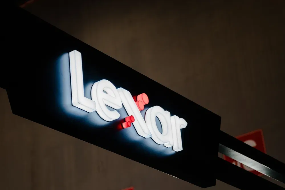 Shanghai,china august,12th,2024:,close,up,lexar,brand,logo